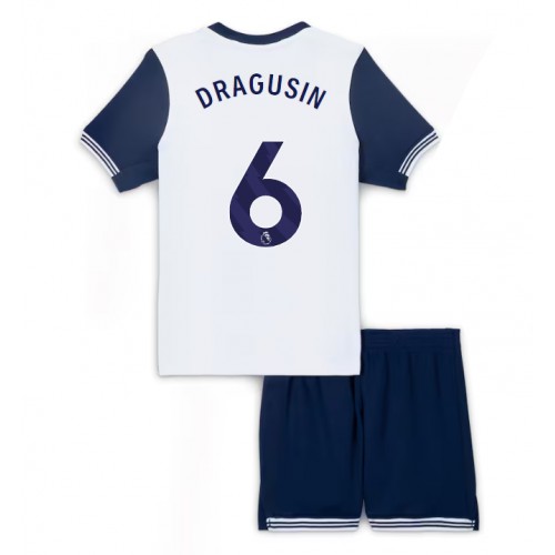 Dětský fotbalový dres Tottenham Hotspur Radu Dragusin #6 2024-25 Domácí Krátký Rukáv (+ trenýrky)